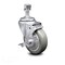 Service Caster 4 Inch Gray Polyurethane Wheel Swivel 12mm Threaded Stem Caster with Brake SCC-TS20S414-PPUB-TLB-M1215 - alternate 3